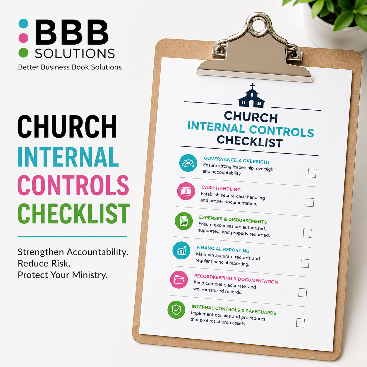 Church Internal Controls Checklist BBBS- DOWNLOADABLE